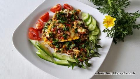 KIYMALI KAŞARLI OMLET